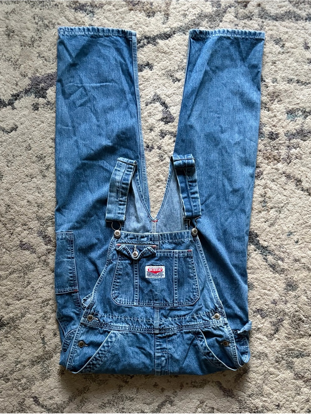 Vintage Ikeda Straight Leg Denim Overalls